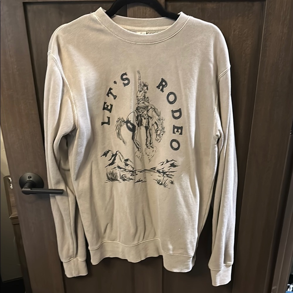 Women’s  Beige Graphic Sweater